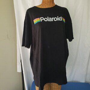 Classic Tee Luv Polaroid Short Sleeve Crew Neck Black T-shirt - 2X
